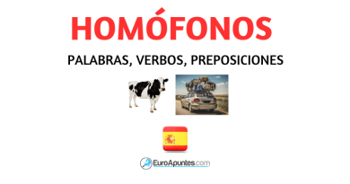 LOS HOMÓFONOS EN ESPAÑOL: PALABRAS, VERBOS Y PREPOSICIONES